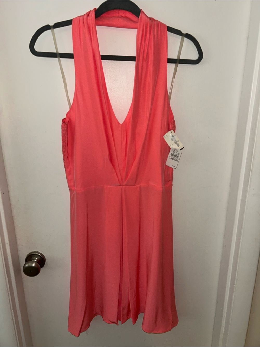 Amanda Uprichard Coral Pink Mini Dress